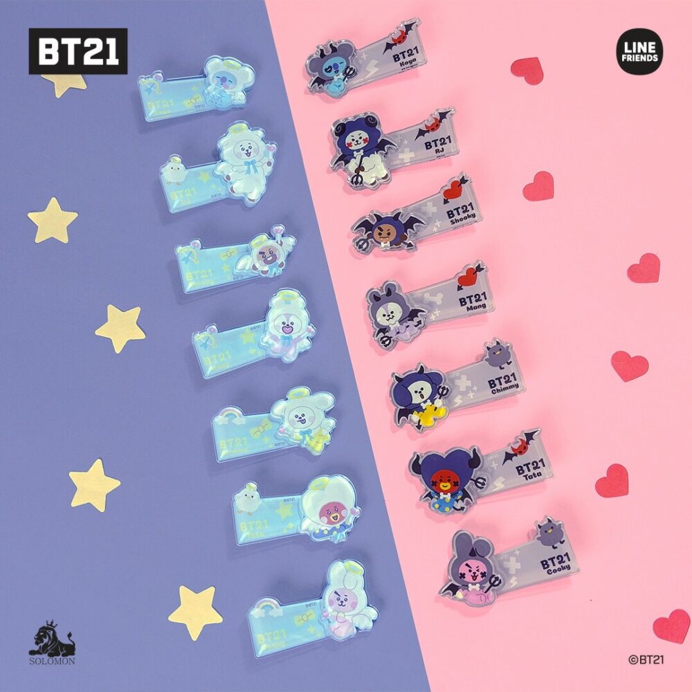 Angel＆Villain 前髪クリップ KOYA RJ SHOOKY MANG CHIMMY TATA ヘアクリップ ヘアピン ヘアアクセサリー デスクワーク 洗顔 メイク