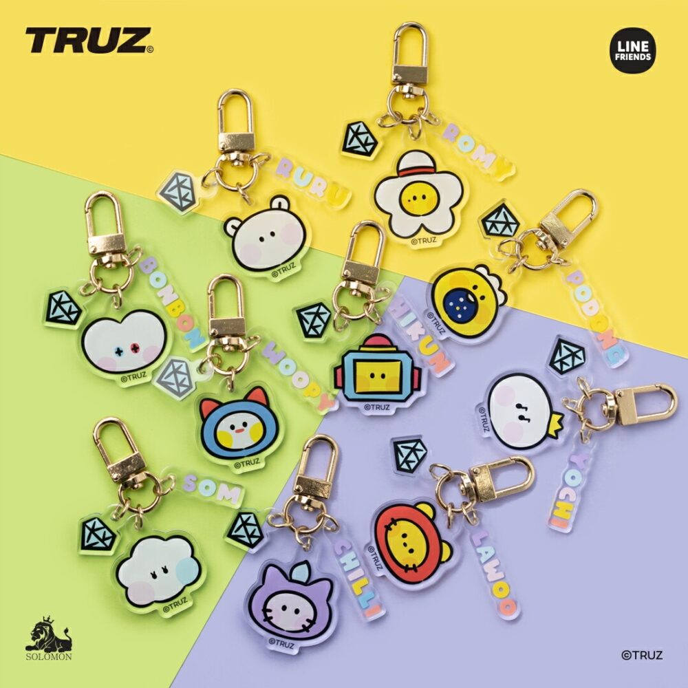 【：30%OFFセール：】 TRUZ minini アクリルキーリング_TAK_M キーホルダー アクキー