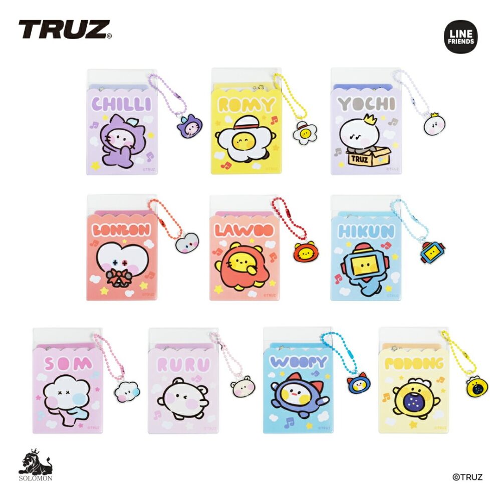 【：30%OFFセール：】 TRUZ minini フォトカードホルダー(チャーム付き)_TPH_M